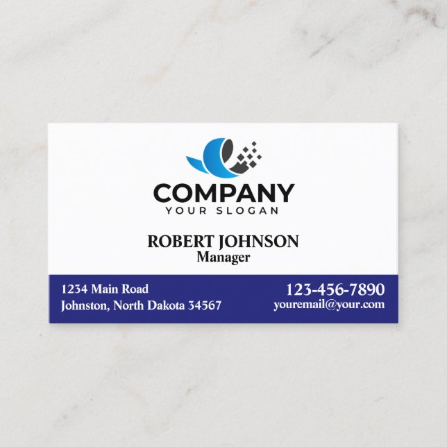 Berufliche Visitenkarten mit Ihrem Logo Visitenkarte (Vorderseite)