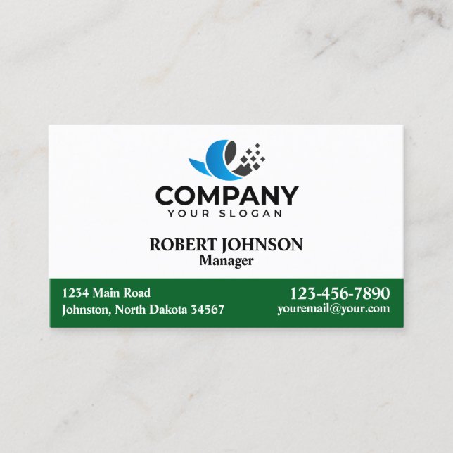 Berufliche Visitenkarten mit Ihrem Logo Visitenkarte (Vorderseite)