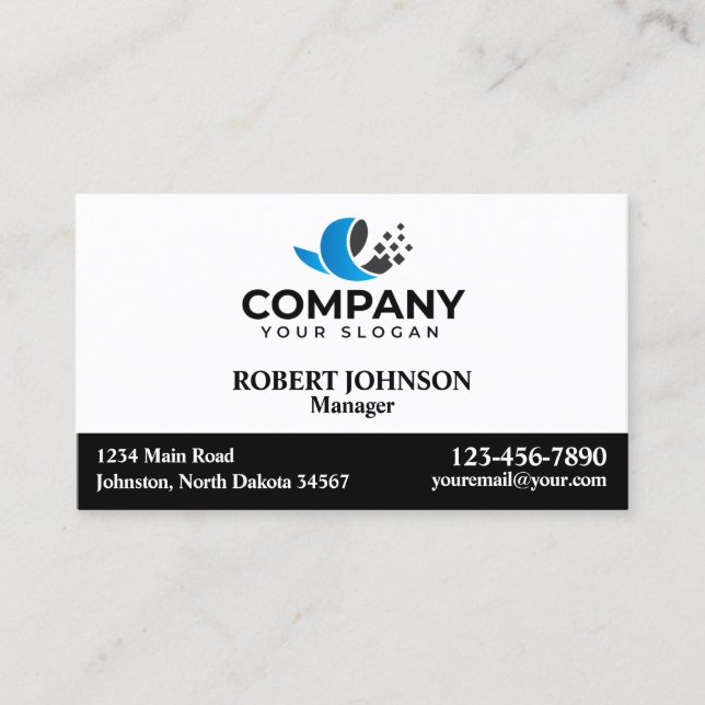 Berufliche Visitenkarten mit Ihrem Logo Visitenkarte (Vorderseite)