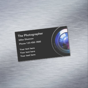Berufliche Visitenkartenmagnete für Fotografen Magnetische Visitenkarte