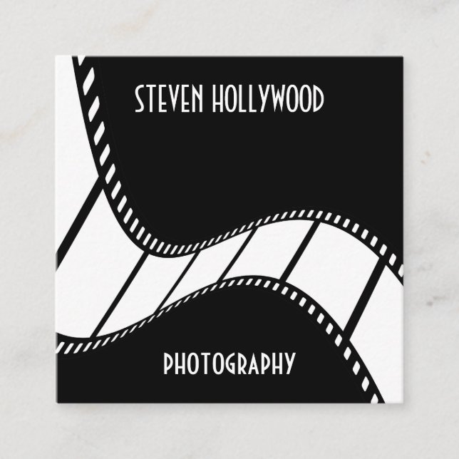 Berufliche Vorlage für Film Strip Kinofilm Reel Quadratische Visitenkarte (Vorderseite)