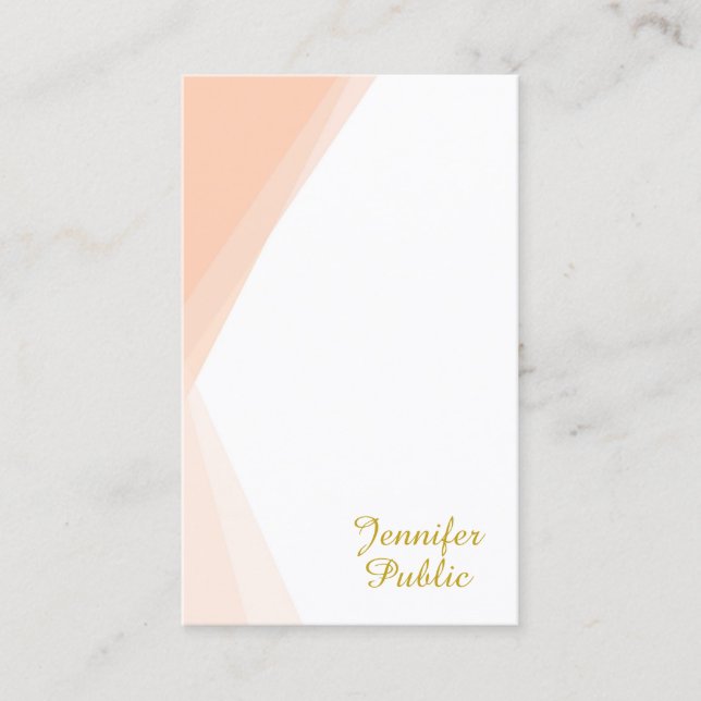 Berufliche Vorlage für Goldene Skriptnamen Visitenkarte (Vorderseite)