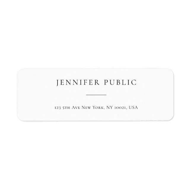 Berufliche Vorlage Modernes, einfaches Design Eleg (Vorne)