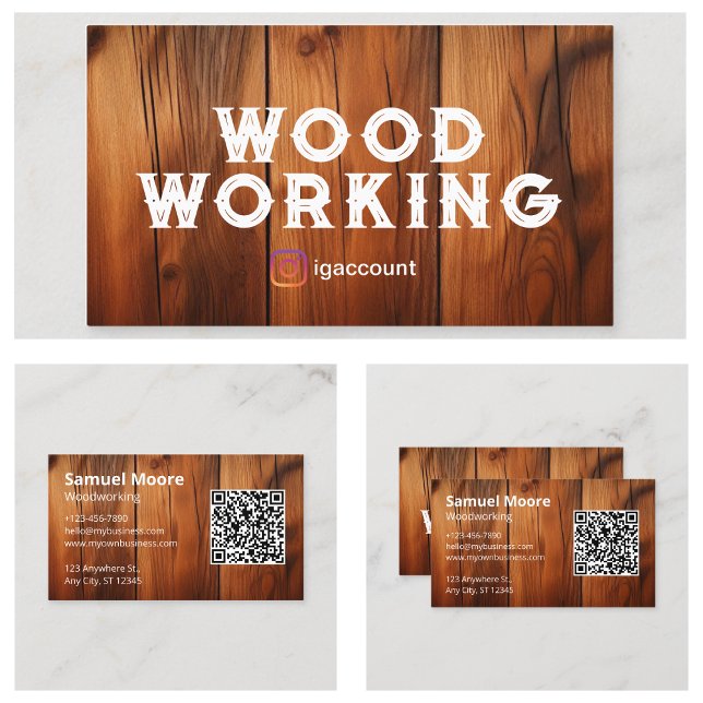Berufliche Vorlagen der Holzbearbeitung Visitenkarte (Professional Woodworking Templates Business Card
)