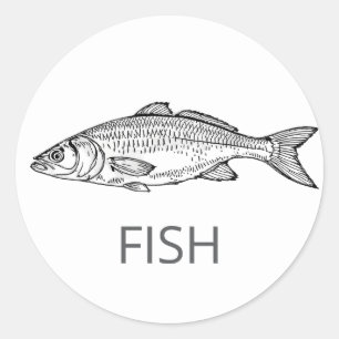 Berufliche Wahl für FISH Hochzeit Runder Aufkleber