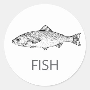 Berufliche Wahl für FISH Hochzeit Runder Aufkleber