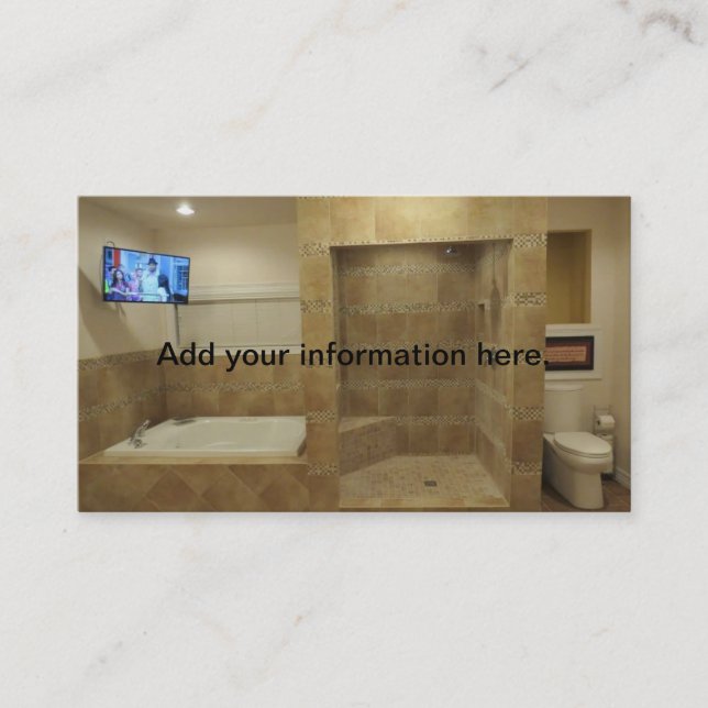 Berufliche Zuhausegeschäftskartenschablone Visitenkarte (Vorderseite)