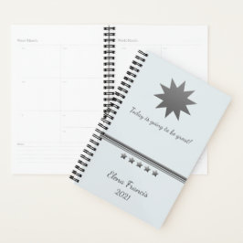 beruflicher 5-Sterne-Planer für Silver Text Planer