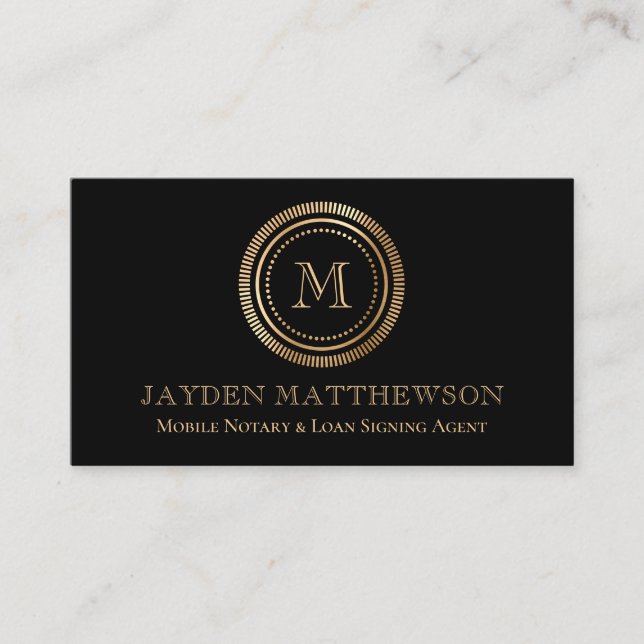Beruflicher Agent für moderne Notare Visitenkarte (Vorderseite)