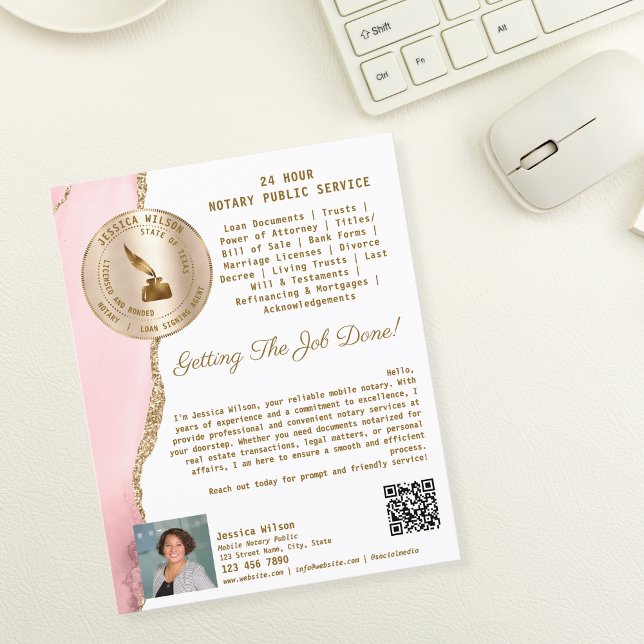 Beruflicher Agent für Notare und Darlehensuntersch Flyer (Von Creator hochgeladen)