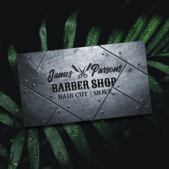 Beruflicher Barbershop Hair Stylist Barber Shop Visitenkarte (Professional Barbershop Hair Stylist Barber Shop Business Card)