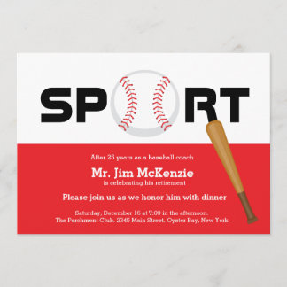 Beruflicher Baseballtrainer Einladung