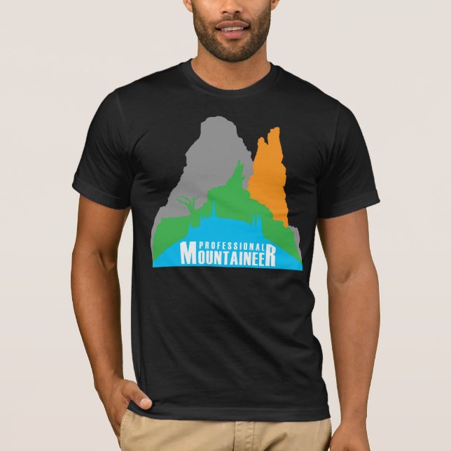 Beruflicher Bergsteiger T-Shirt (Vorderseite)