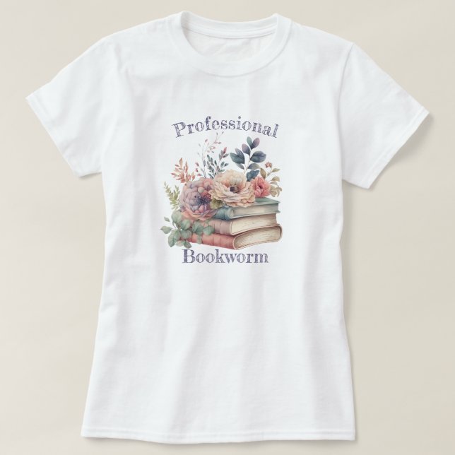 Beruflicher Bookworm T-Shirt (Design vorne)