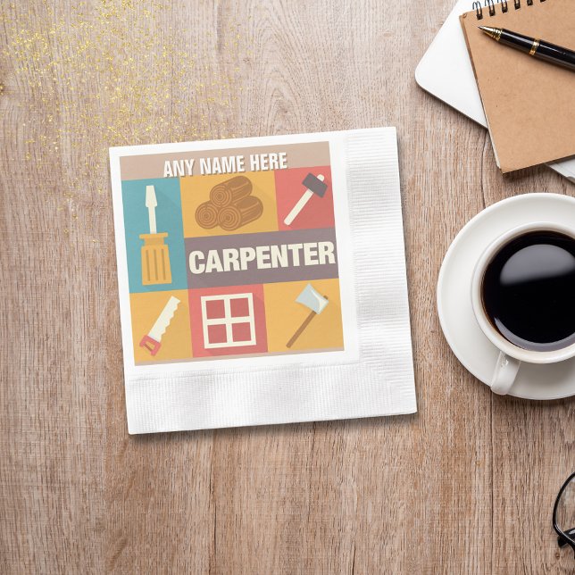 Beruflicher Carpenter Iconic Serviette (Von Creator hochgeladen)