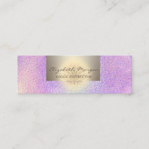 Beruflicher Charme, Lotus Blume Holografie Mini Visitenkarte