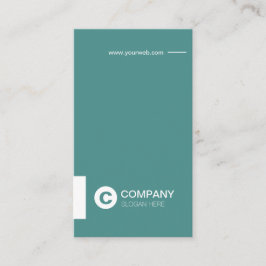 Beruflicher Chictypo-aquamarine vertikale Visitenkarte