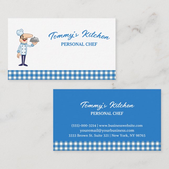 Beruflicher Chief Catering Food Service Visitenkarte (Vorne/Hinten)