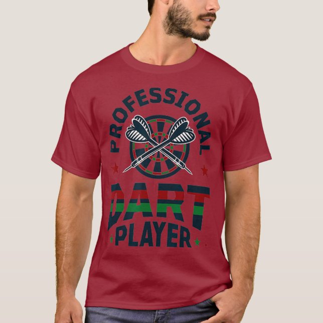 Beruflicher Dart Player - Dartboard - Darts T-Shirt (Vorderseite)