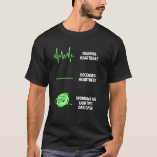 Beruflicher Designer für die Beleuchtung T-Shirt