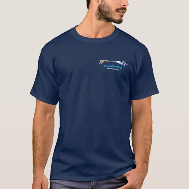 Beruflicher Druck Power waschen Waschmaschine T-Shirt (Vorderseite)