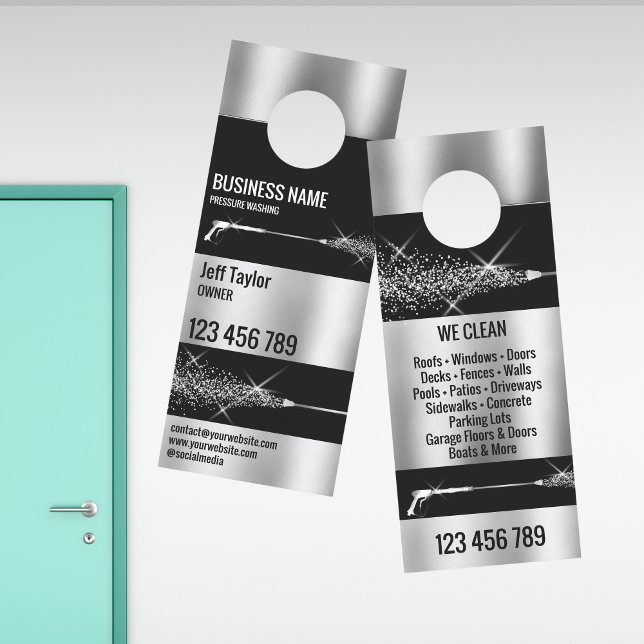 Beruflicher Druck Power waschen Waschmaschine Türanhänger (Von Creator hochgeladen)