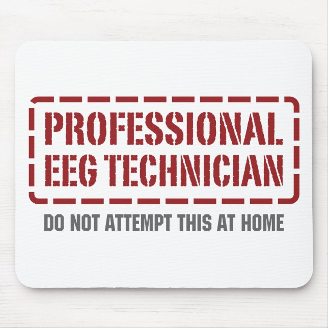 Beruflicher EEG Techniker Mousepad (Vorne)