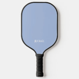 Beruflicher einfacher Name Modern Light Blue White Pickleball Schläger