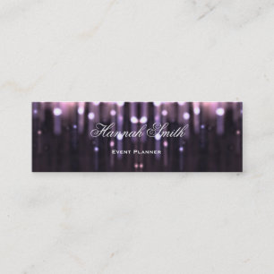 Beruflicher eleganter moderner LuxusGlitter Mini Visitenkarte