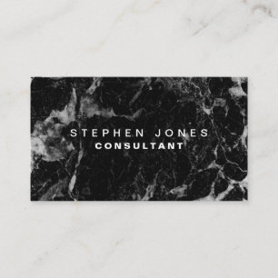 Beruflicher eleganter moderner schwarzer visitenkarte