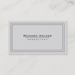 Beruflicher eleganter Schlichter White Square Boar Visitenkarte