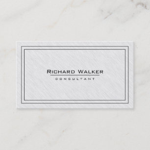 Beruflicher eleganter Schlichter White Square Boar Visitenkarte