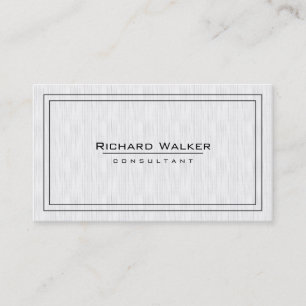 Beruflicher eleganter Schlichter White Square Boar Visitenkarte