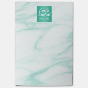 Beruflicher eleganter türkisfarbener Alabaster-Mar Post-it Klebezettel