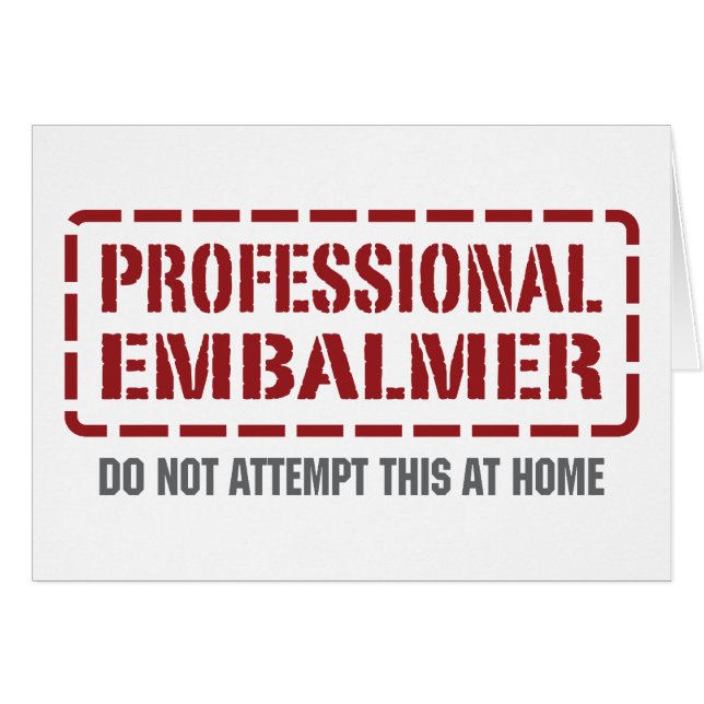 Beruflicher Embalmer (Vorderseite (Horizontal))