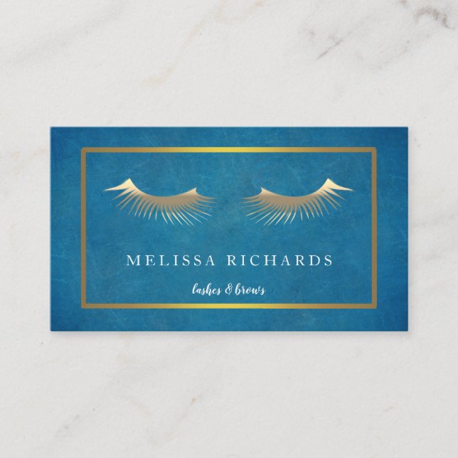 Beruflicher Eyelashes-Make-upkünstler Visitenkarte (Vorderseite)