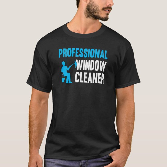 Beruflicher Fensterreiniger T-Shirt (Vorderseite)