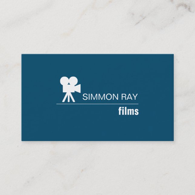 Beruflicher Filmemacher, Director Business Card Visitenkarte (Vorderseite)
