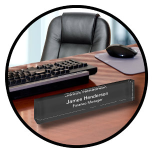 Beruflicher Finanzmanager Namensplakette
