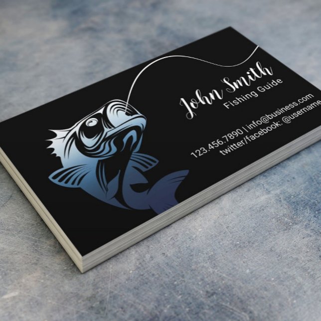 Beruflicher Fischereiführer Visitenkarte (Von Creator hochgeladen)