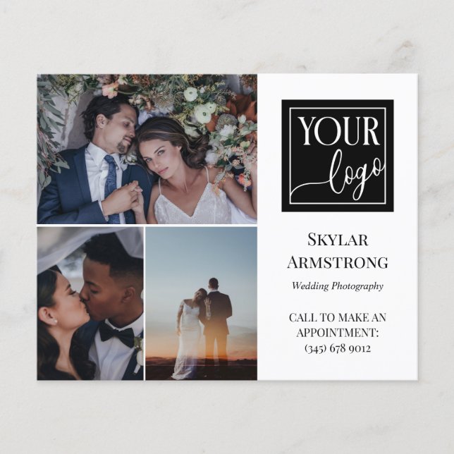 Beruflicher Fotograf für  Collage-Logos Flyer (Vorne)