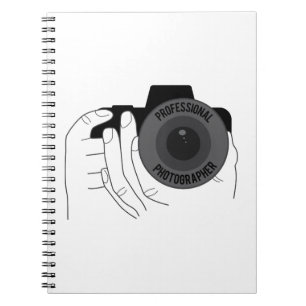 Beruflicher Fotograf Notizblock
