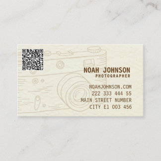 Beruflicher Fotograf QR Visitenkarte