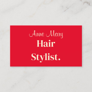 Beruflicher Friseursalon Orange Ivory Trendy Visitenkarte