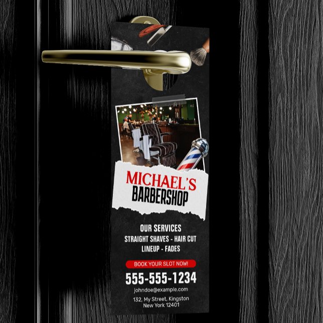 Beruflicher Friseursalon Türanhänger (Von Creator hochgeladen)