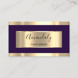 Beruflicher Gold-Friseur-Eventplaner Lash Visitenkarte