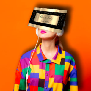 Beruflicher Gold-Friseur-Eventplaner Visitenkarte