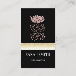 Beruflicher Goldlotus Visitenkarte