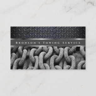 Beruflicher Graustahl-Auto-Schleppdienst Visitenkarte