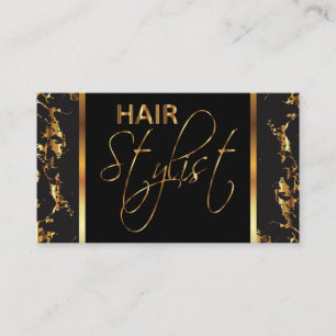 Beruflicher Haar-Stylist - Goldmarmor Visitenkarte